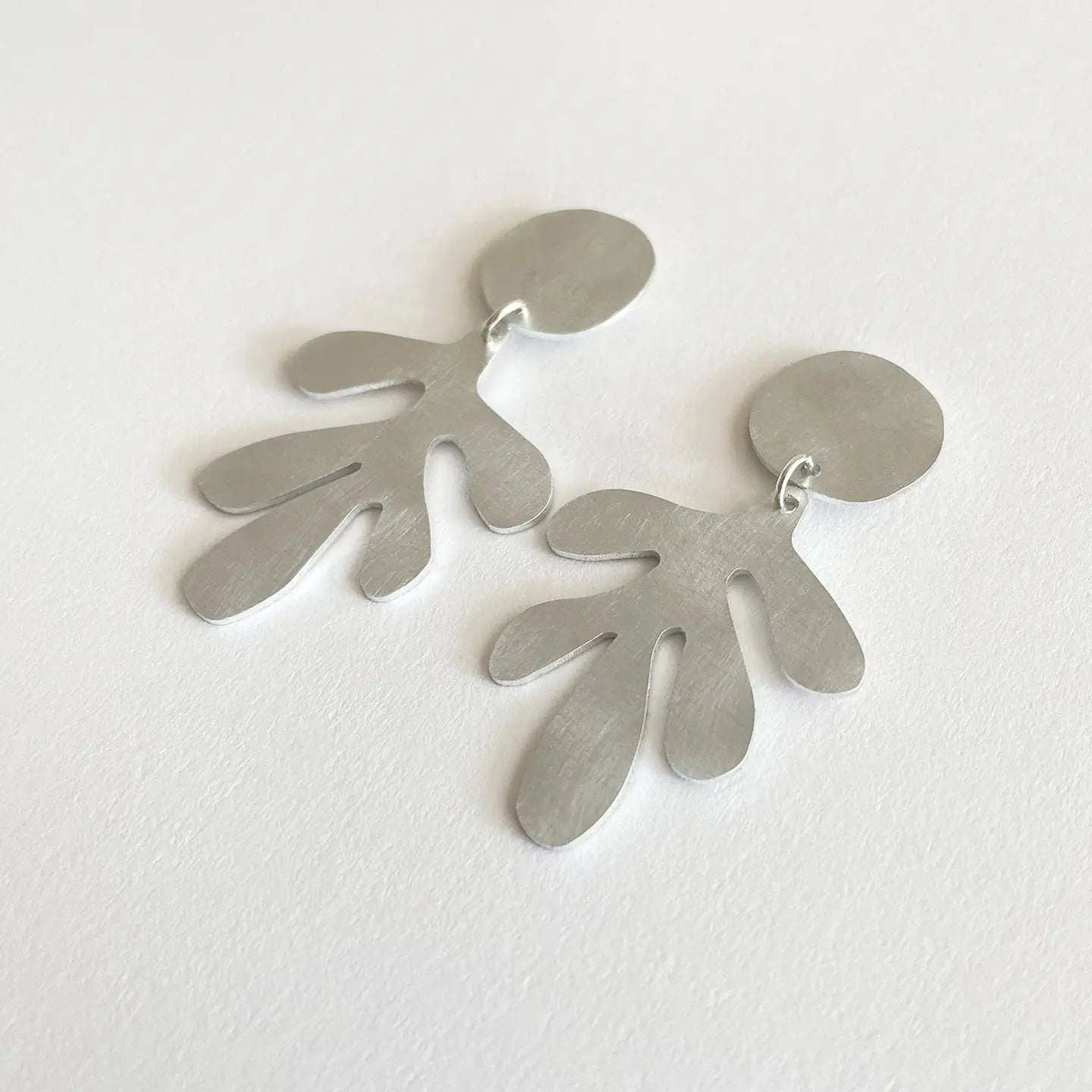 Silver Aluminium Dulse Earrings