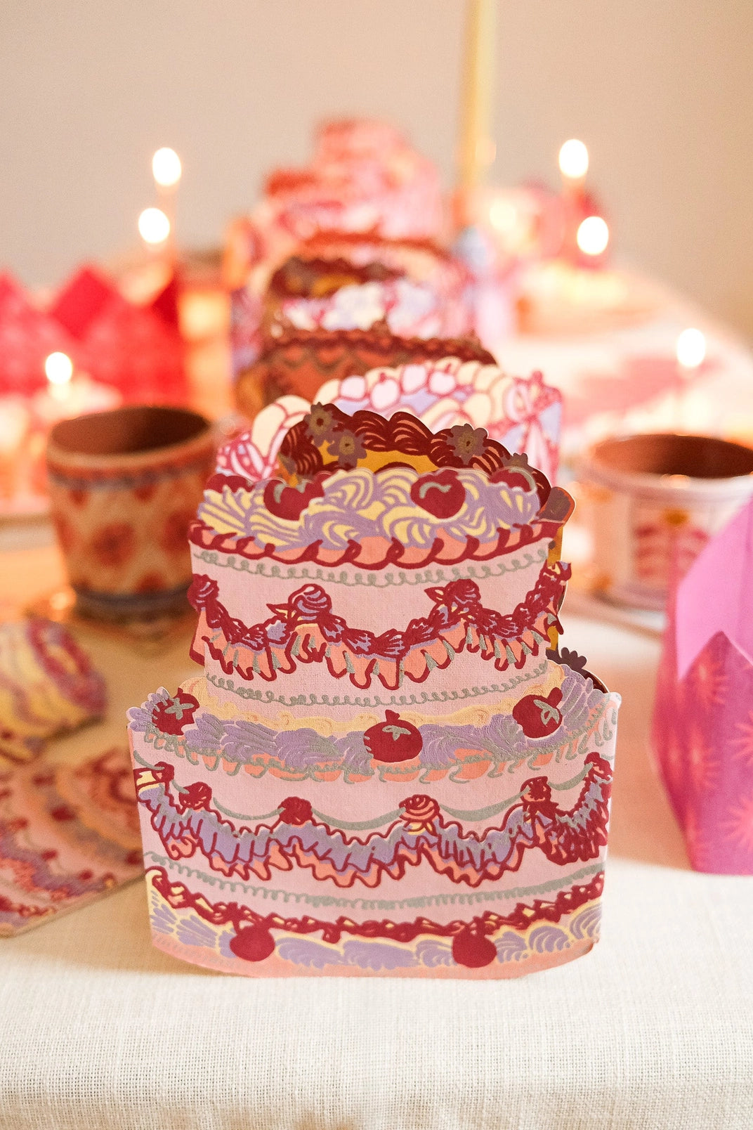 Birthday Cake Concertina Garland