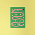 Wise Worm Graduation Card