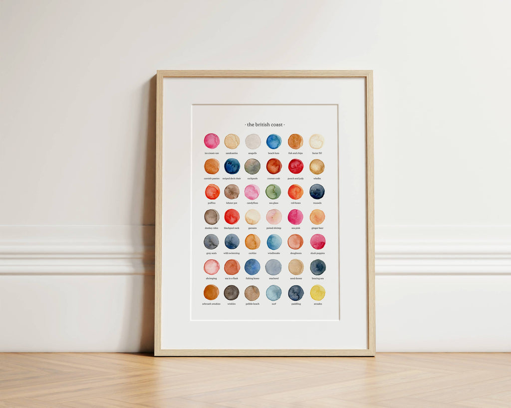 The Colours of The British Coast Print