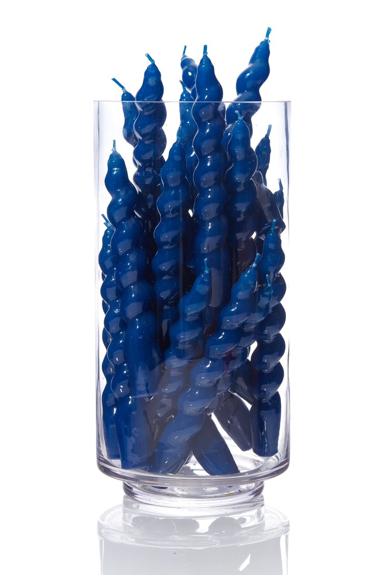 Single Spiral Taper Candle