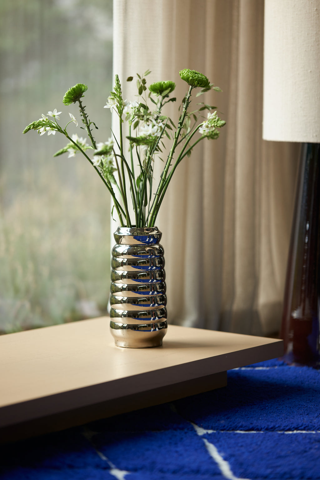 HKLIVING Ribble Chrome Vase