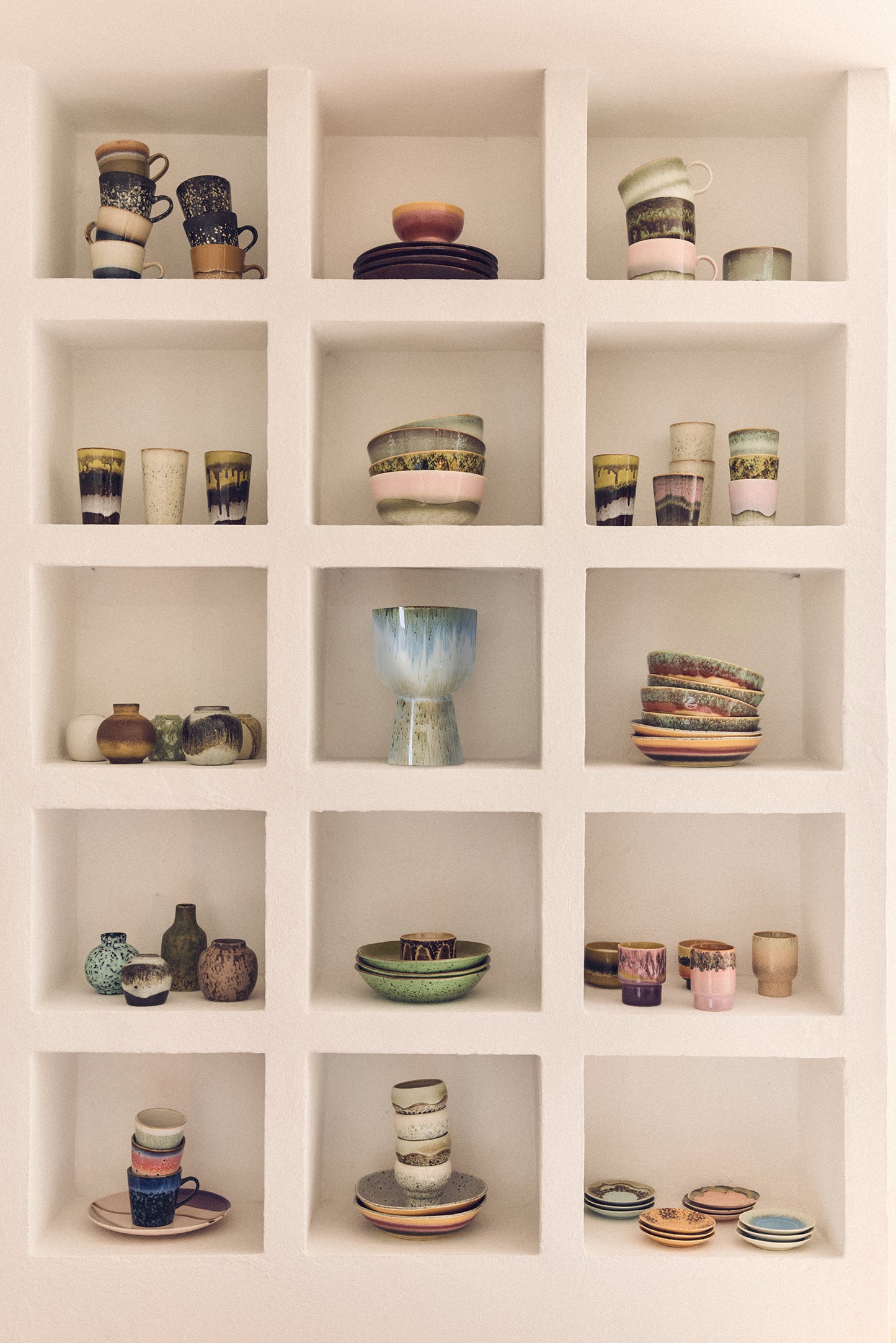 HKliving 70s Ceramics Tea Cup Set - Odyssey
