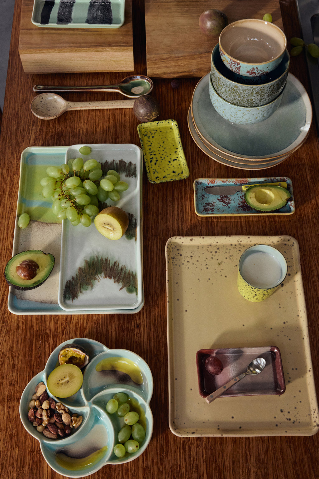 HKLIVING 70s Ceramics Cake Tray - Tide