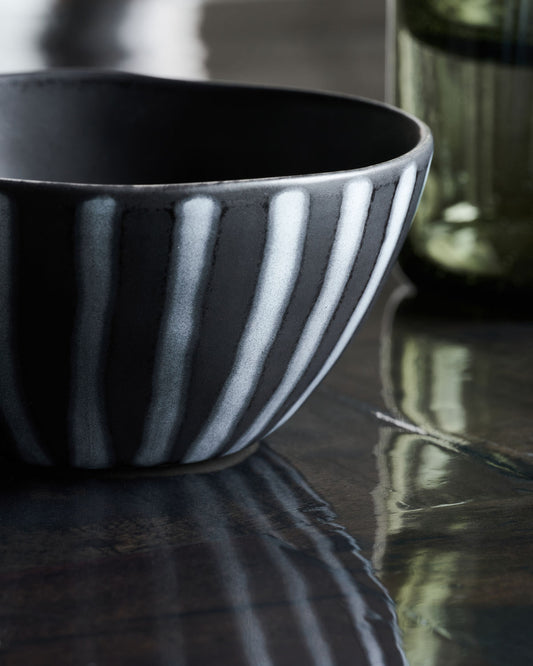 Line Bowl - Black/Brown