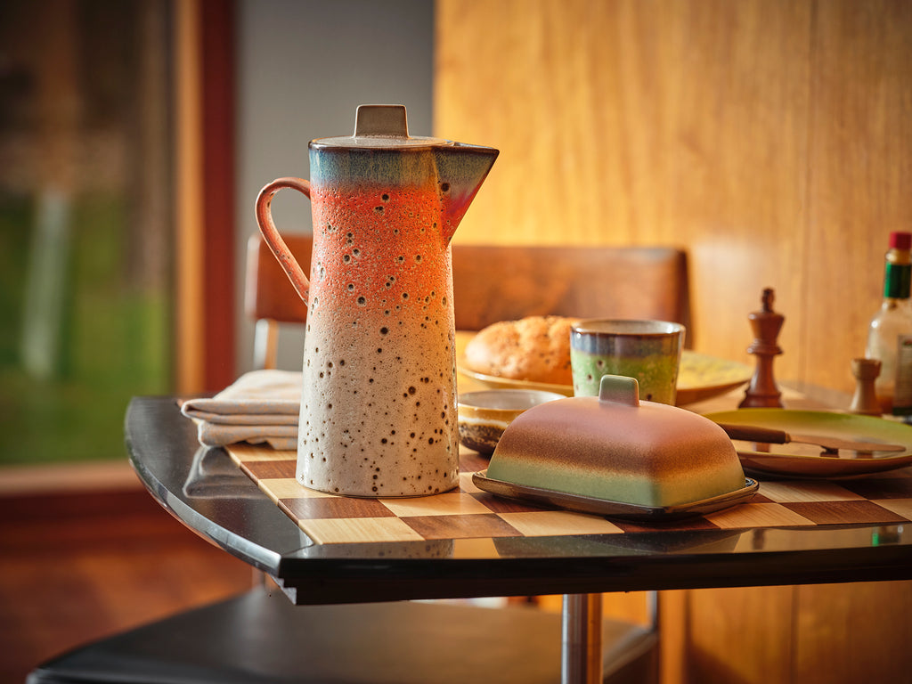 HKLIVING 70s Ceramics Butter Dish - Mercury