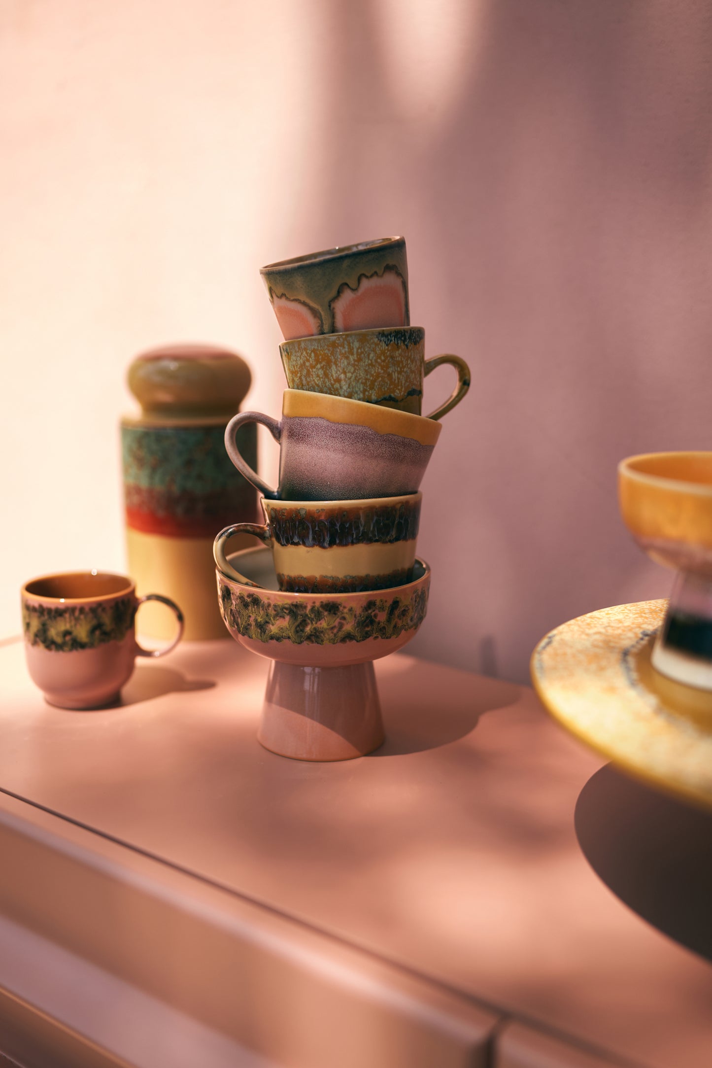 HKLIVING 70s Ceramics Tapas Bowl on Base