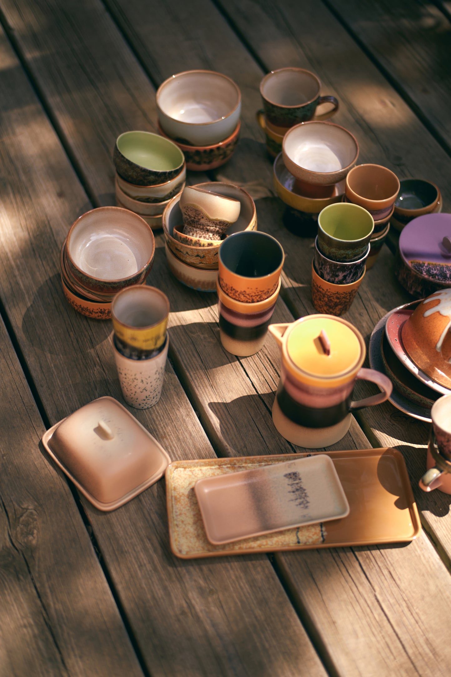 HKliving 70s Ceramics Butter Dish - Breeze