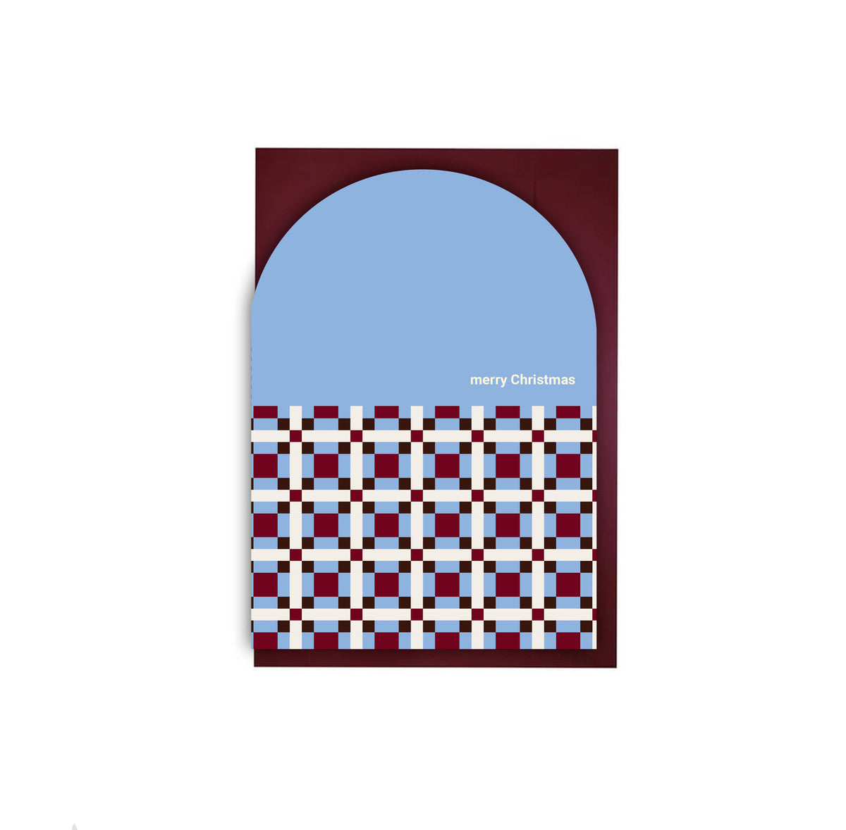 Merry Christmas Arch Tile Card
