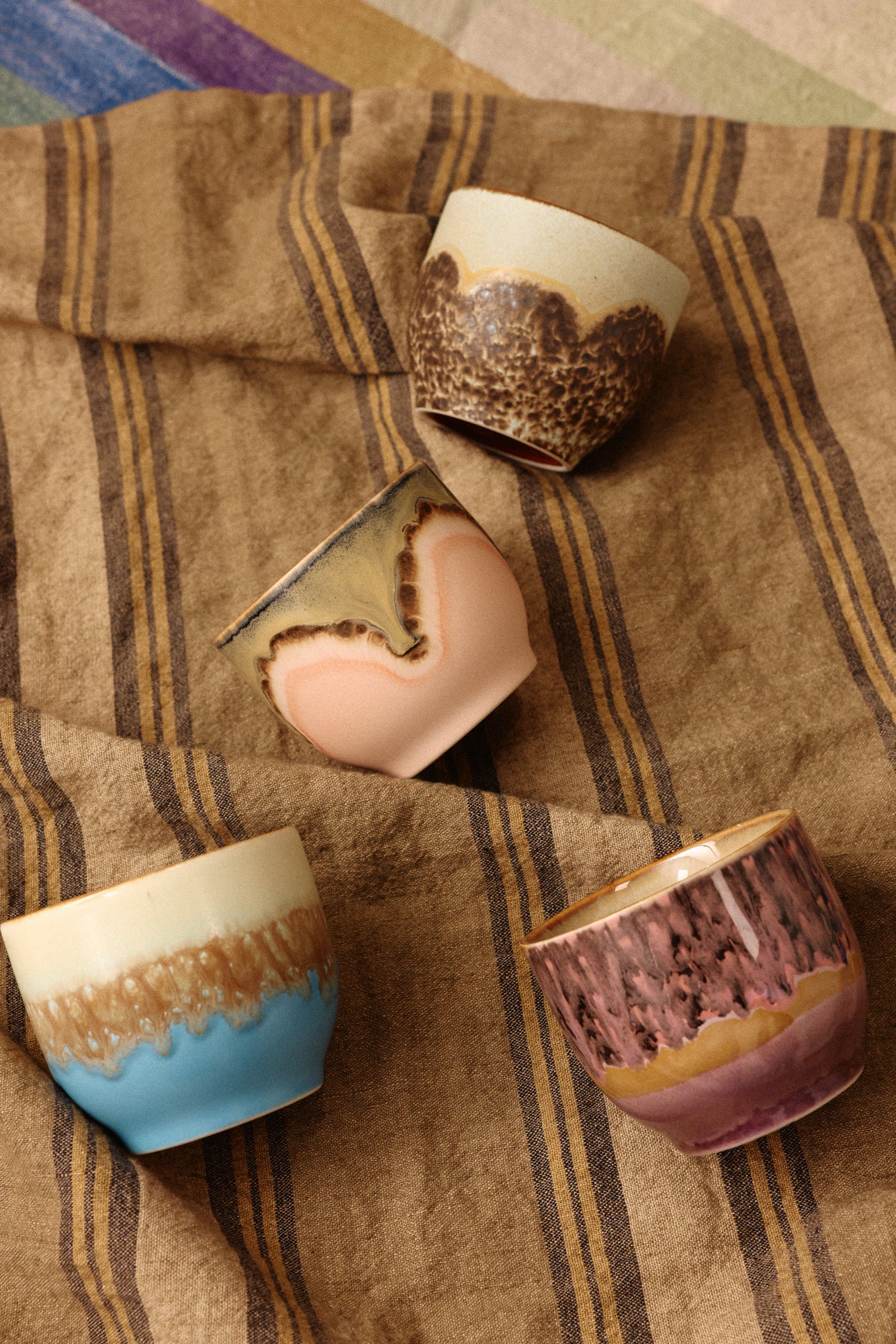 HKLIVING 70s Ceramics Cafe Cup Set - Lagoon
