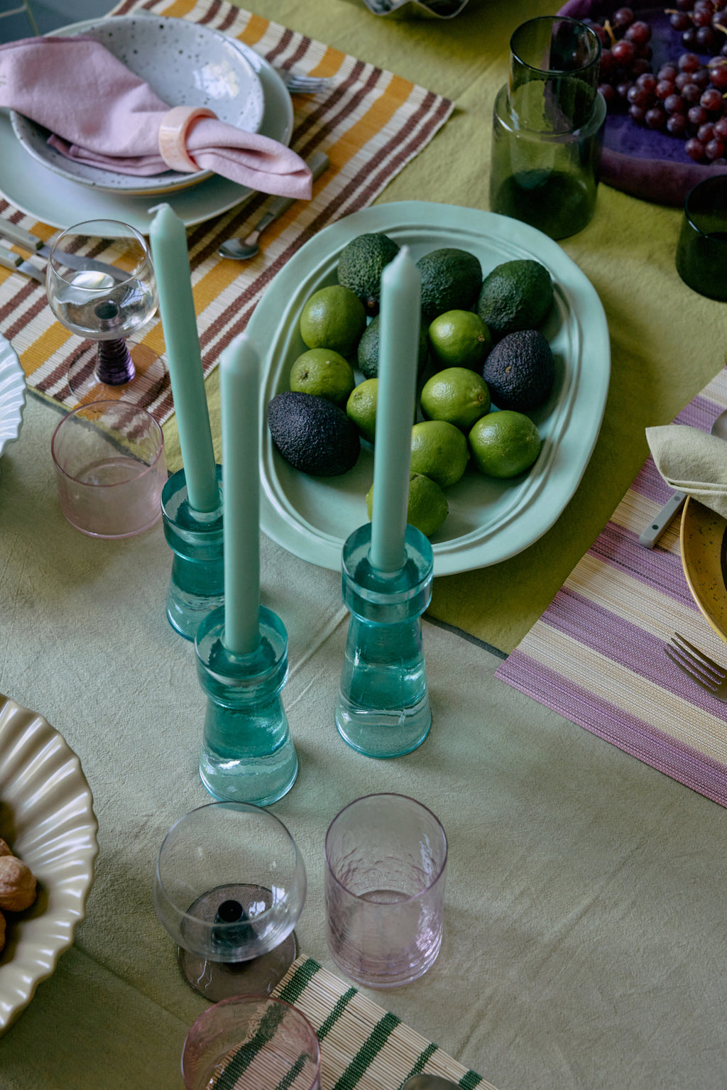 HKLIVING Tube High Glass  - Blush
