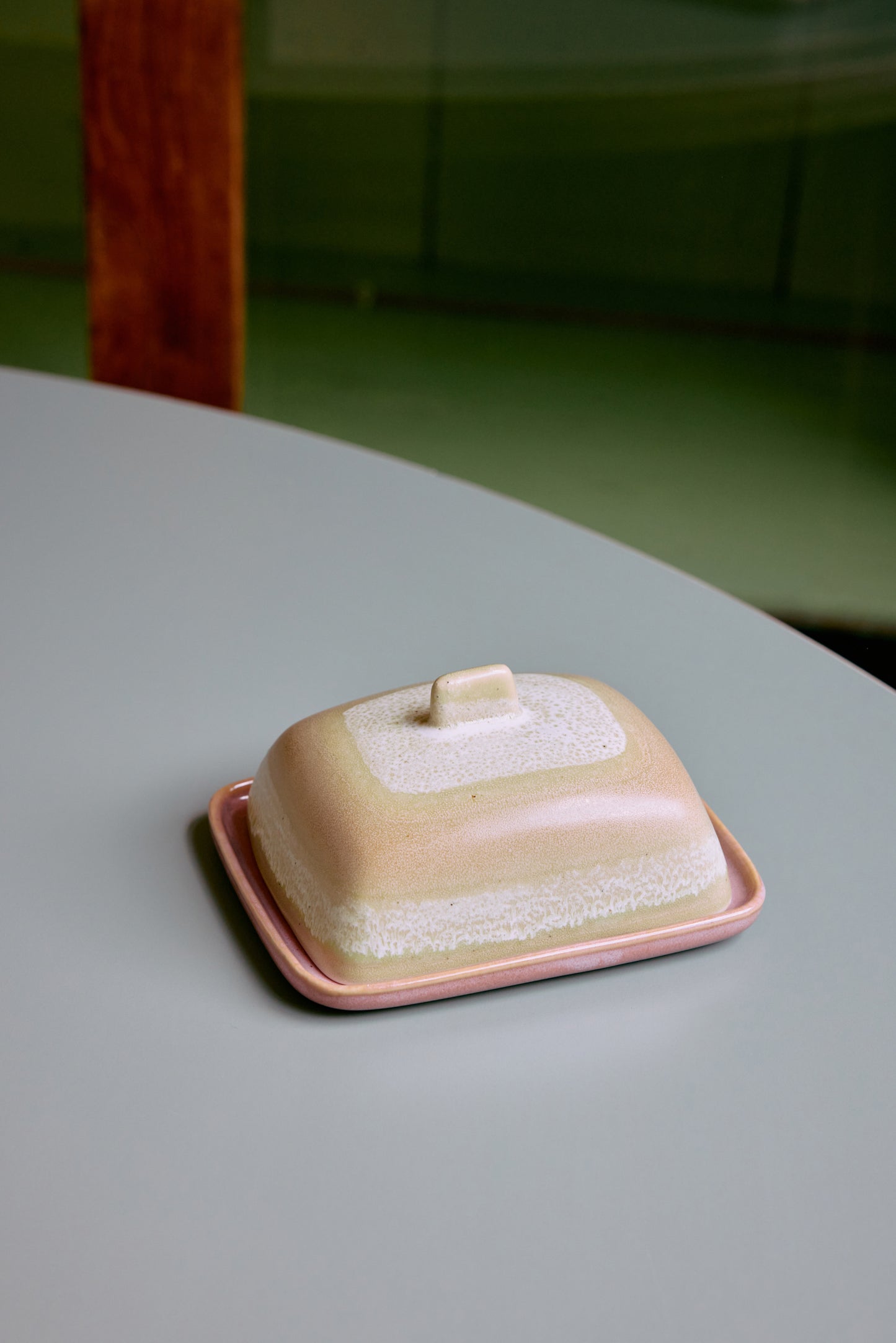 HKLIVING 70s Ceramics Butter Dish -  Skyline