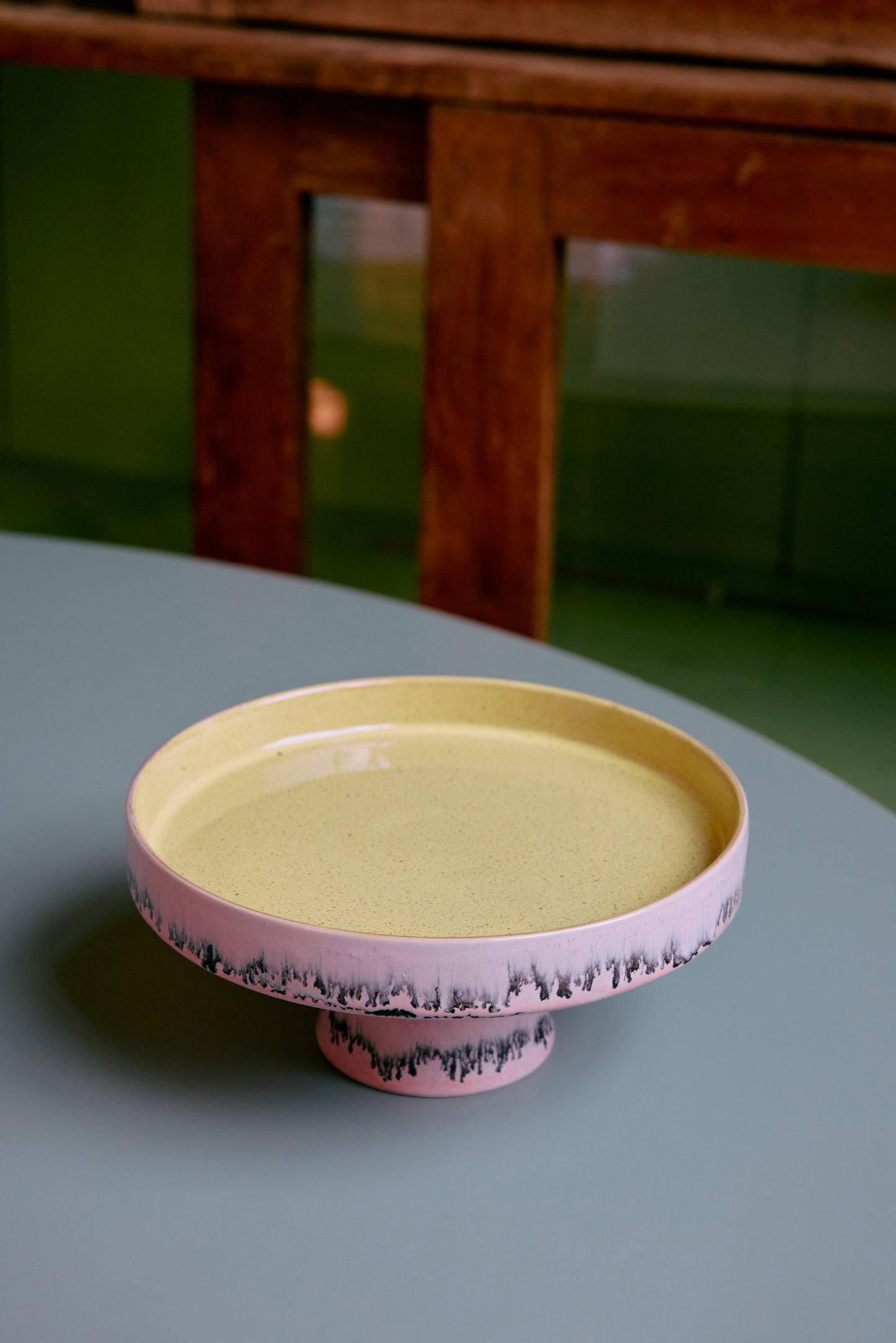 HKLIVING 70s Ceramics Bowl on Base - Bubble