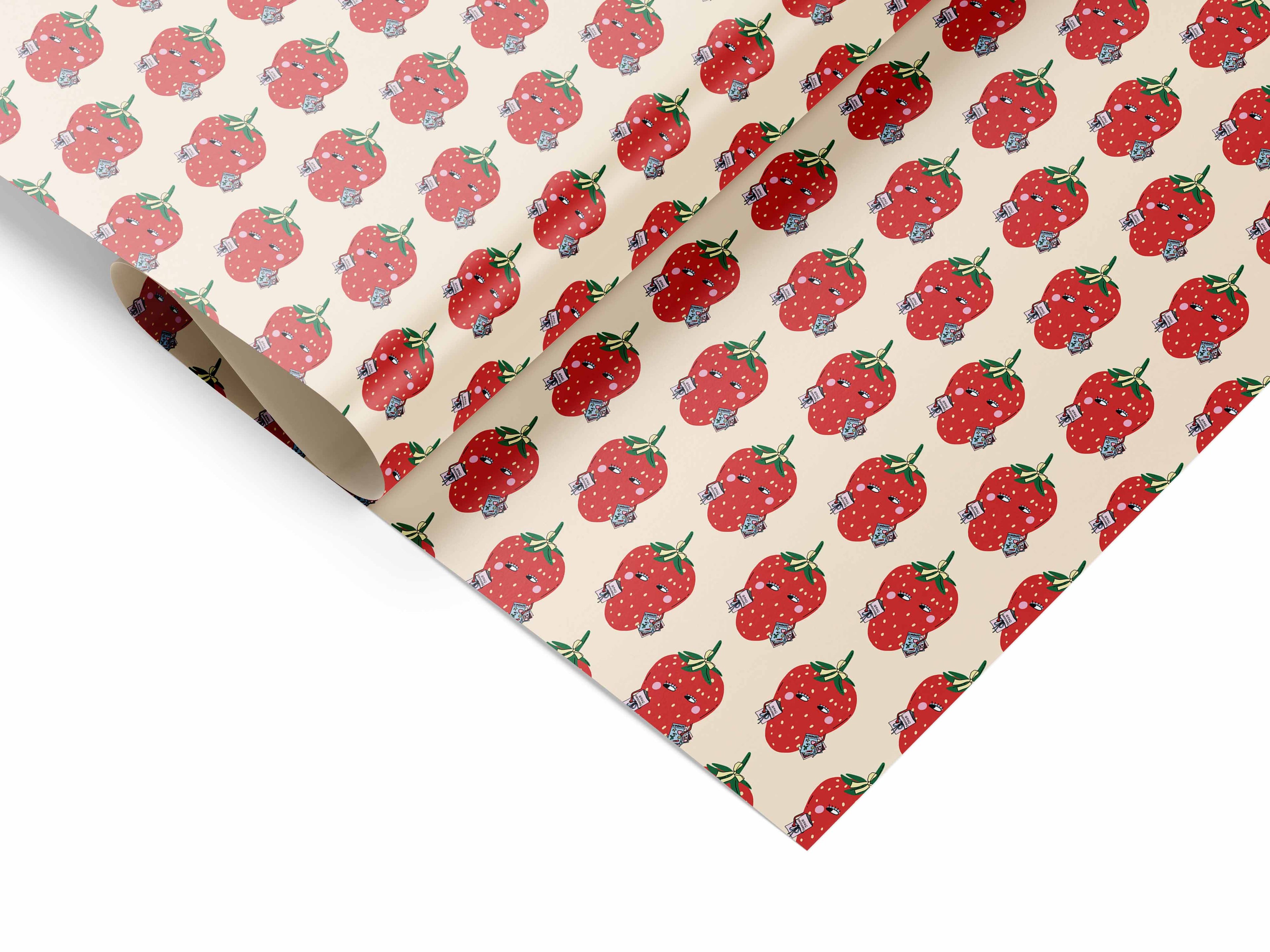 Strawberry Girly Gift Wrap