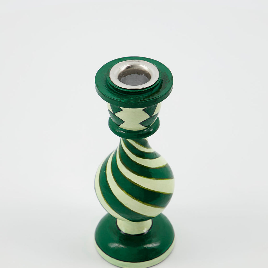 Green Candle Holder