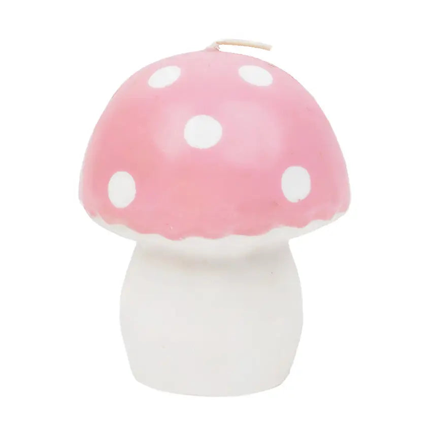 Pink Toadstool Candle