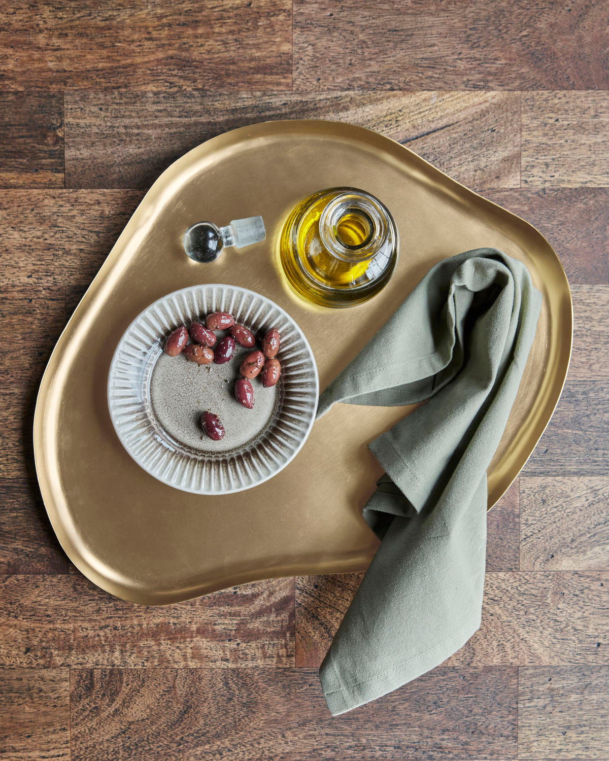 Antique Brass Tray - Large