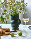 Green Disc Vase