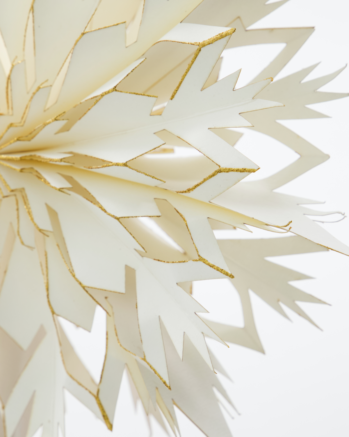 White & Gold Star Tree Topper