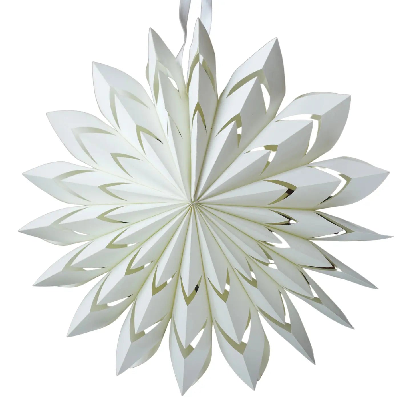 Traditional White Star Paper Decorations