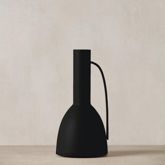Athena Metal Vase - Black