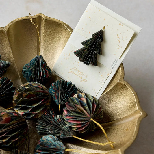 Keepsake Ornament Greeting Card - Honeycomb Tree