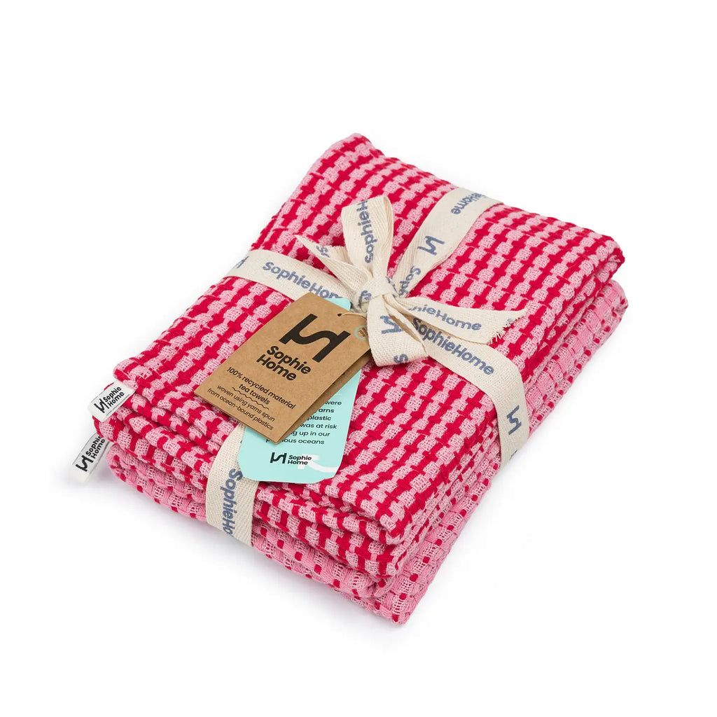 Recycled Material Tea Towels - Set of 2