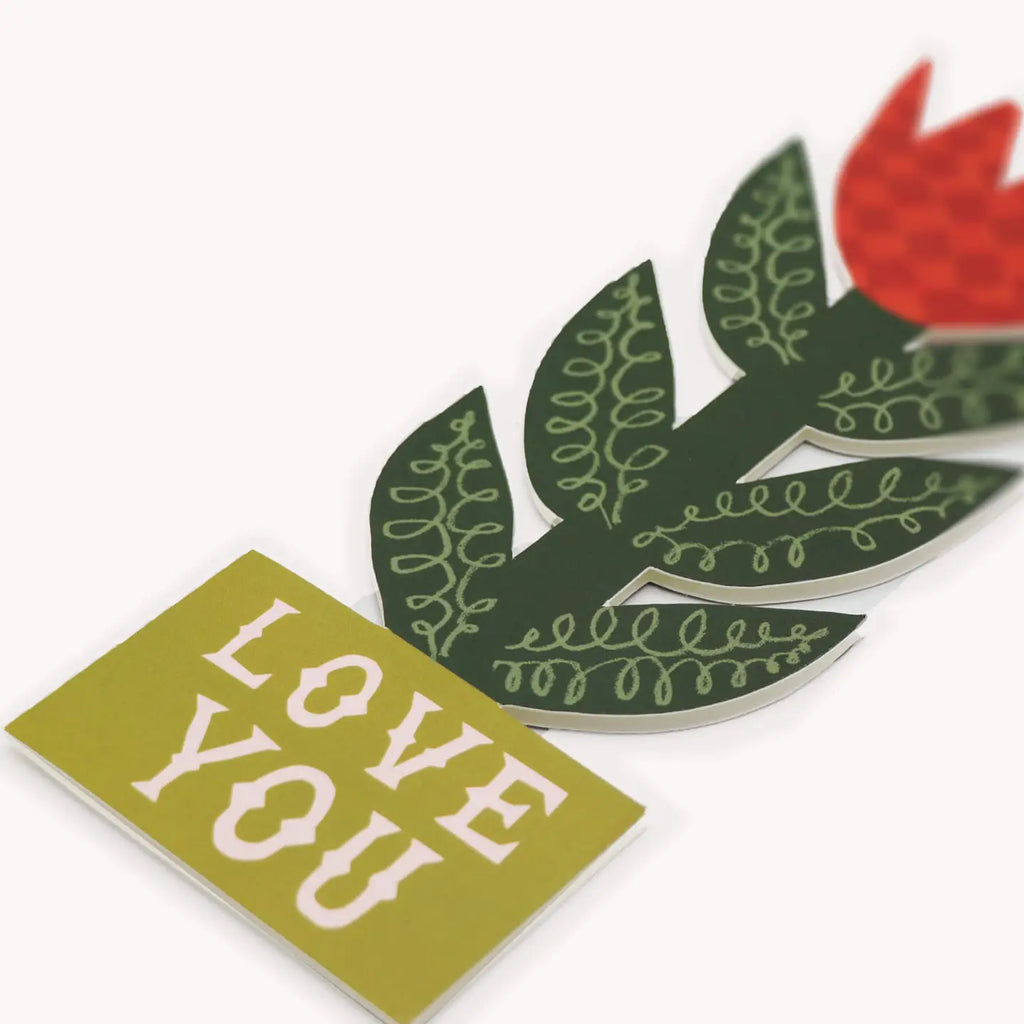 Love You Flower Card