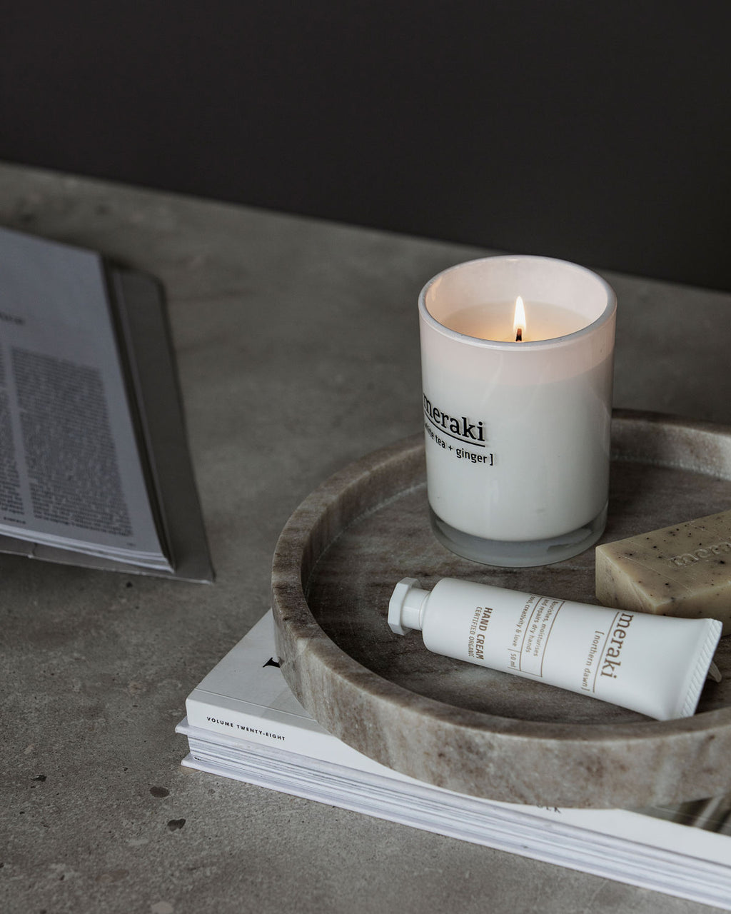 Circular Marble Tray