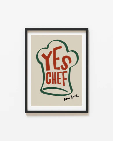 Yes Chef New York Print