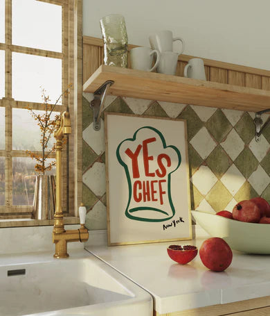 Yes Chef New York Print