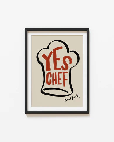 Yes Chef New York Print