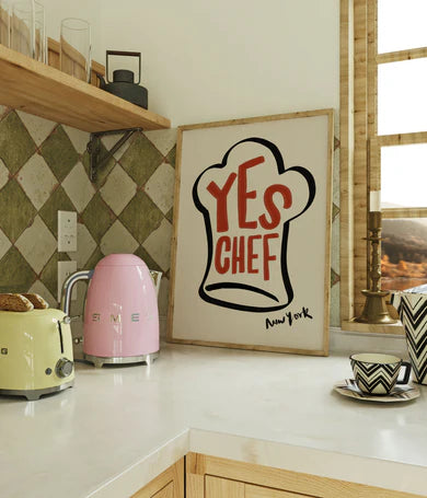 Yes Chef New York Print
