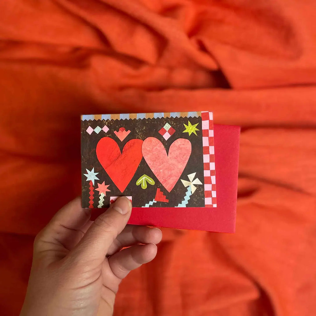 Two Hearts Mini Card