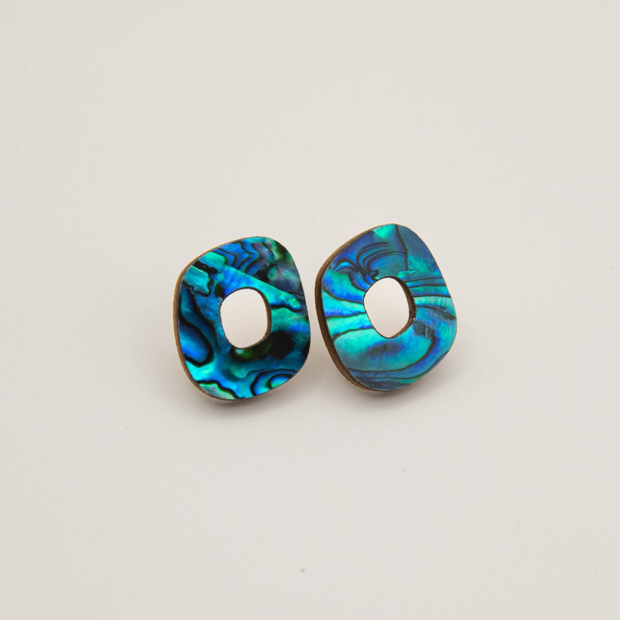 Rounded Form Stud Earrings
