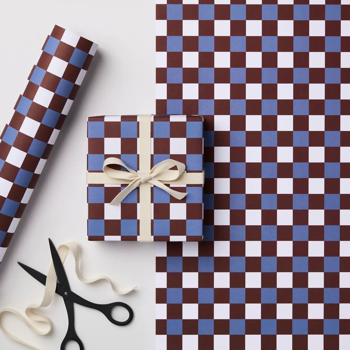 Blue Russet Brugge Tile Gift Wrap