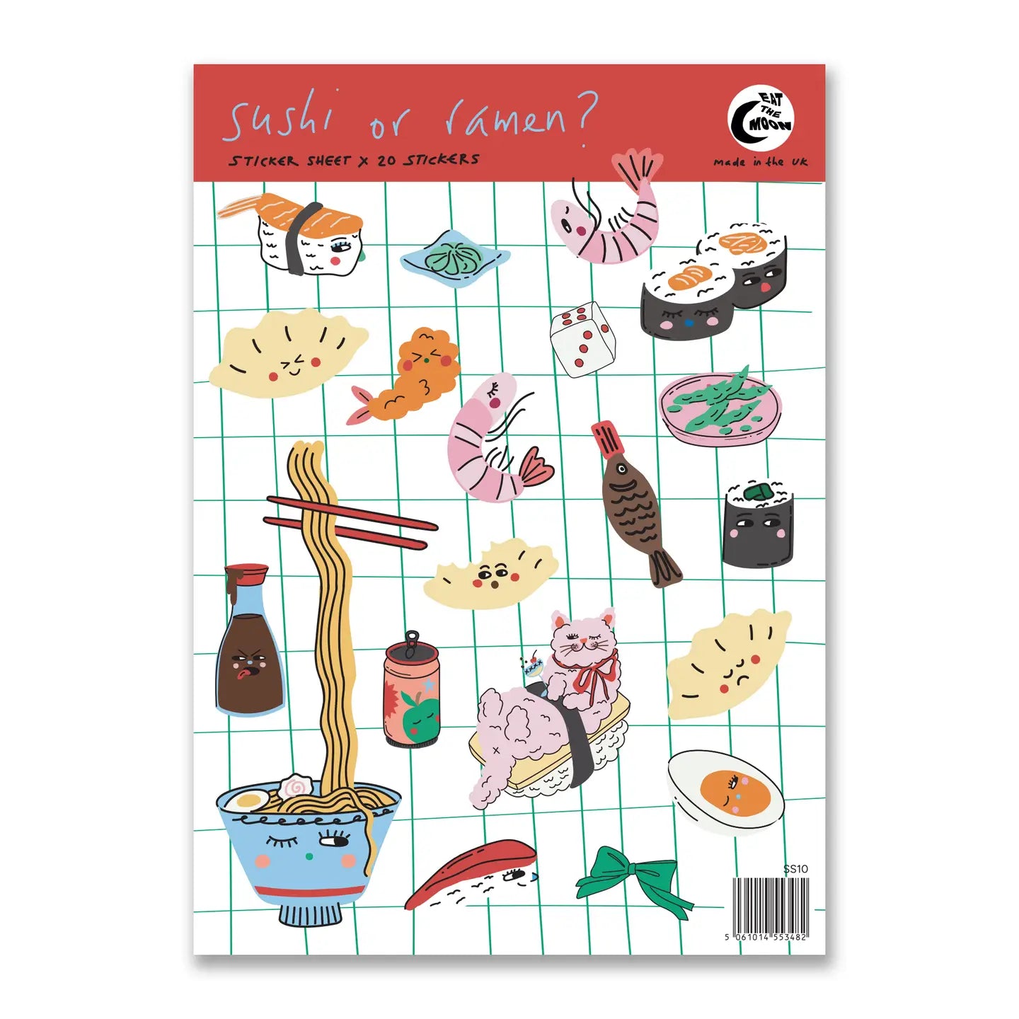 Eat The Moon A6 Sticker Sheets