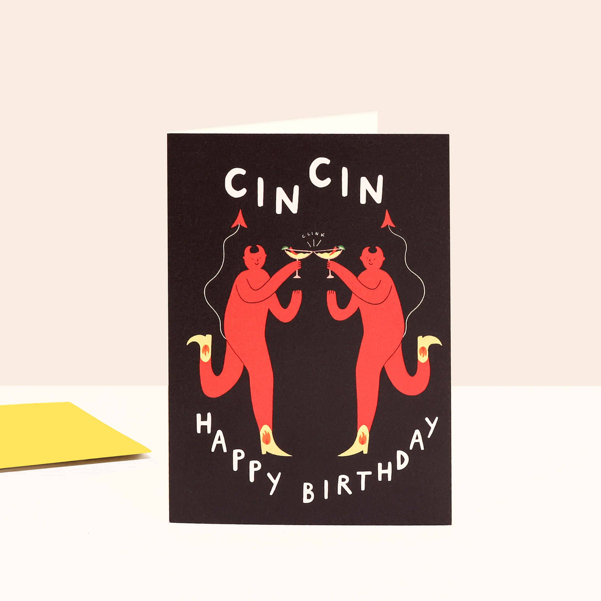Cin Cin Cocktail Birthday Card