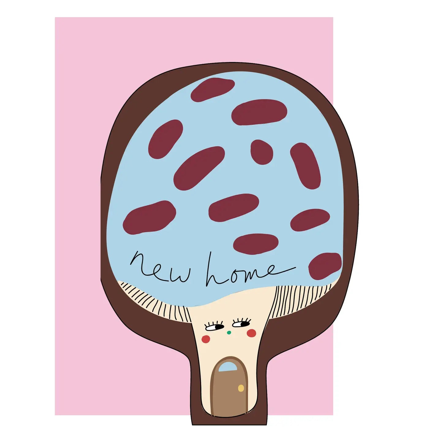 Hey Mushroom New Home Card