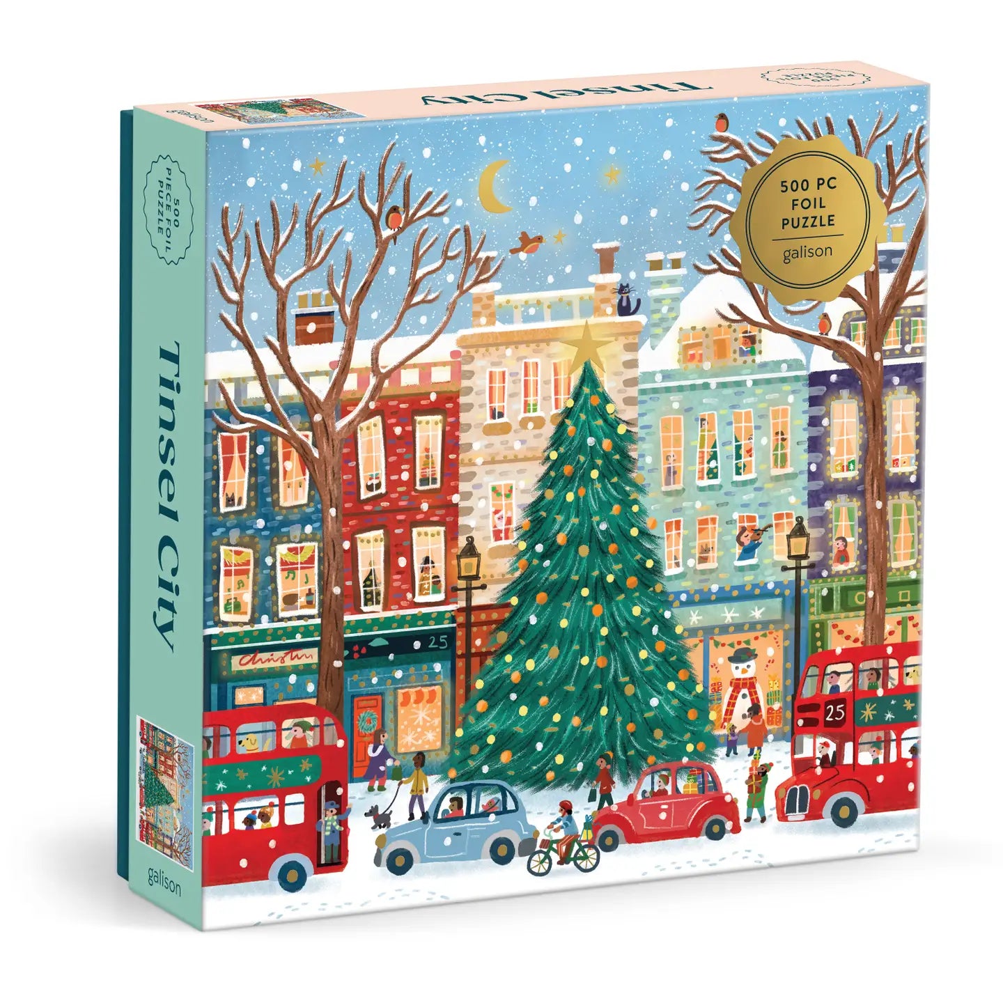 Tinsel City Gold Foil Jigsaw