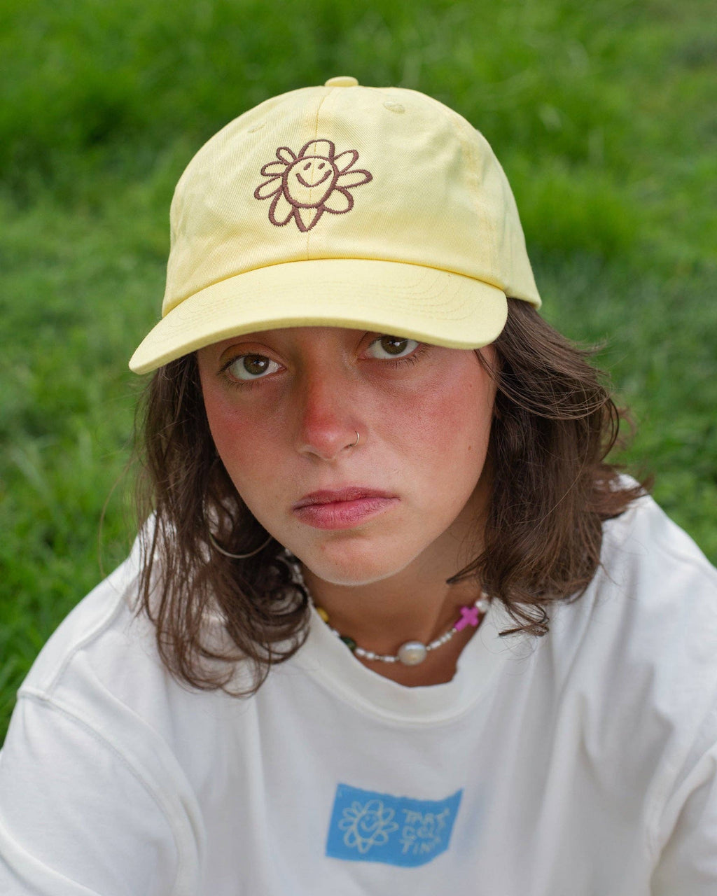 Silly Flower Cap - Butter Yellow