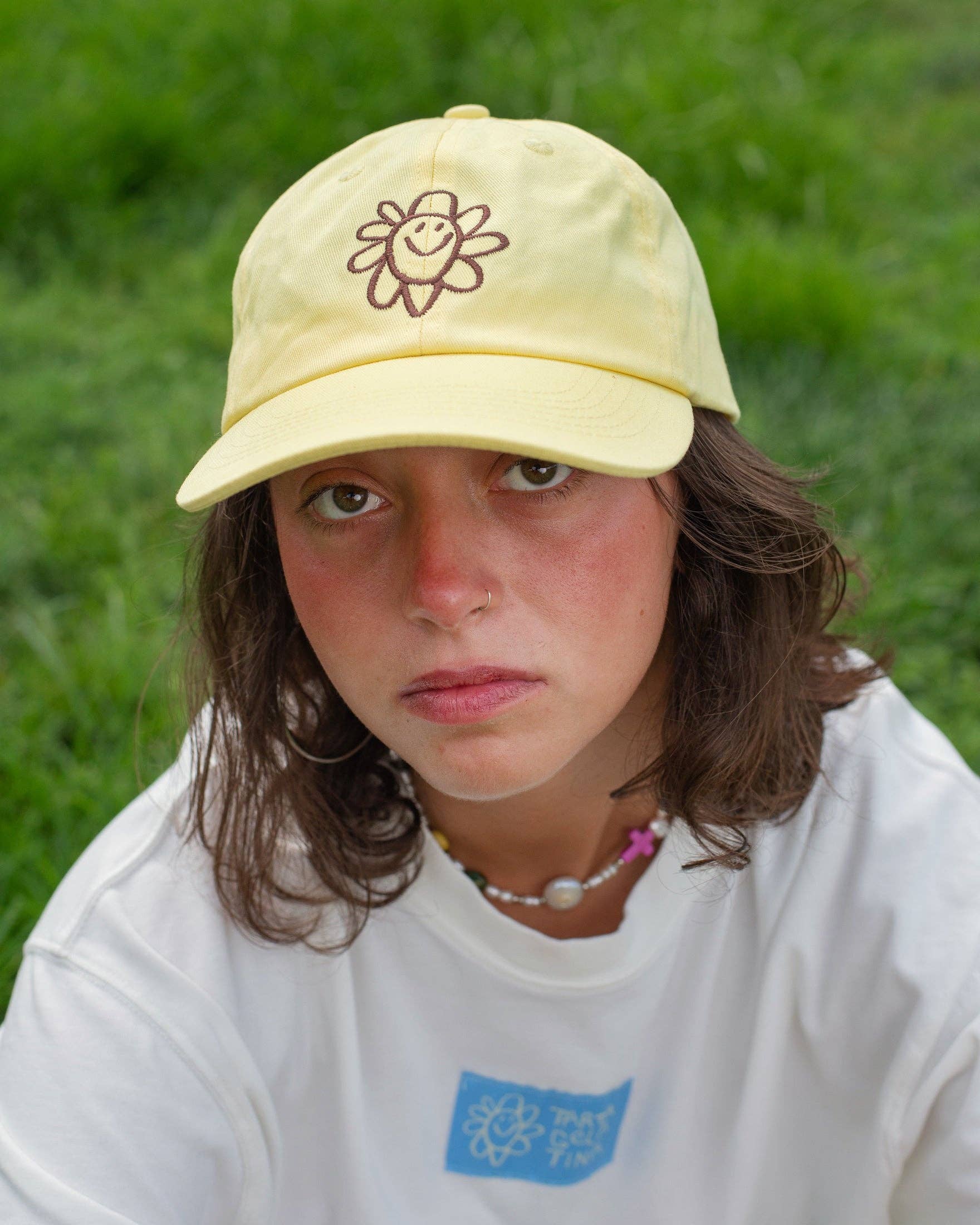 Silly Flower Cap - Butter Yellow
