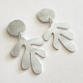 Silver Aluminium Dulse Earrings