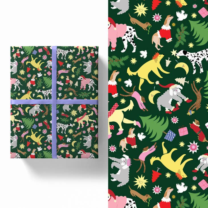 Christmas Dogs Gift Wrap