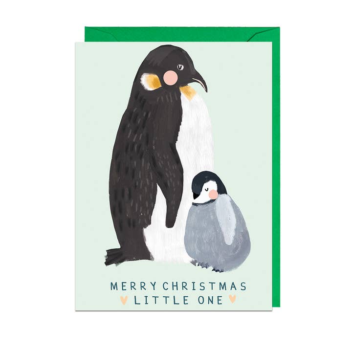 Merry Christmas Little One Penguin Card