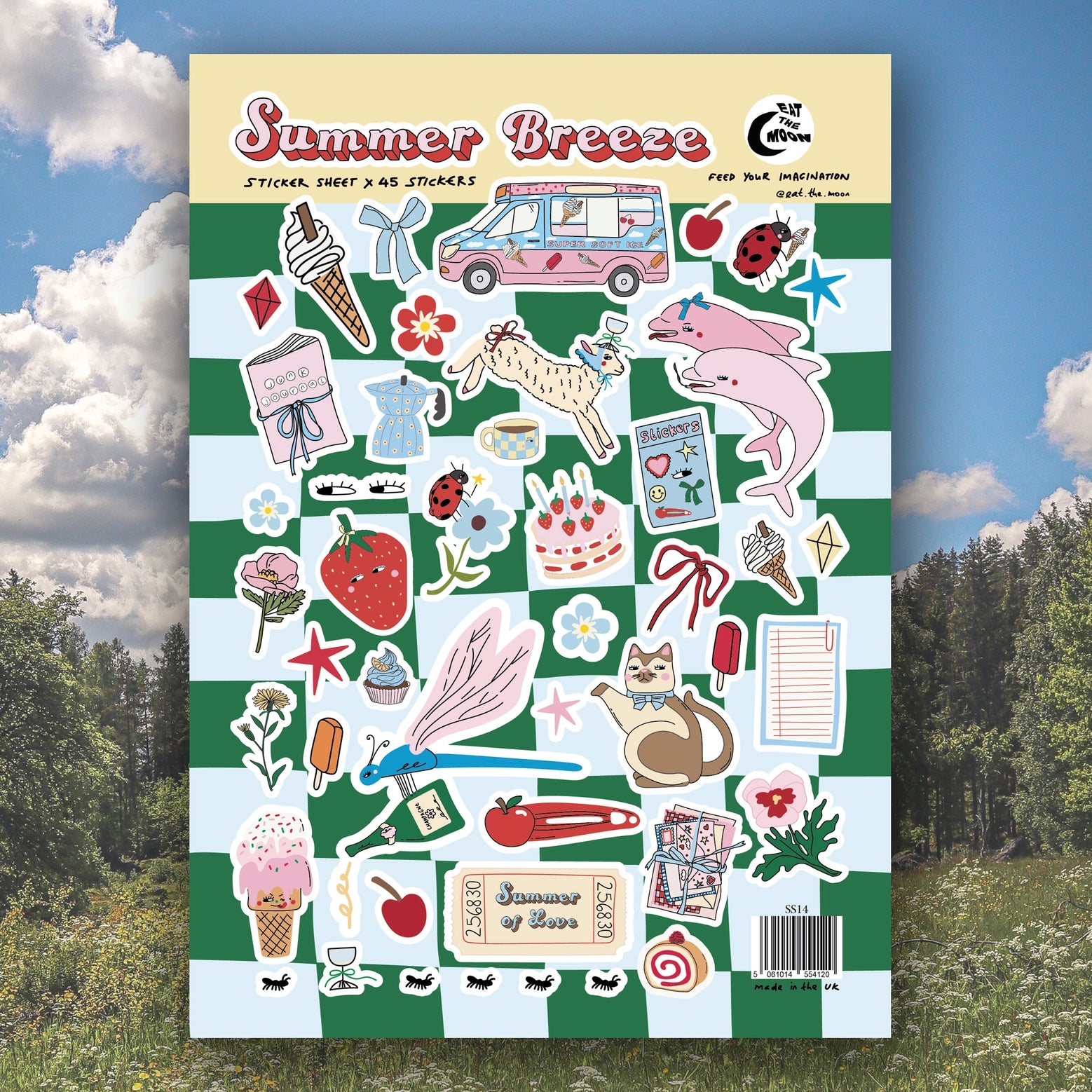 Eat The Moon A5 Sticker Sheets