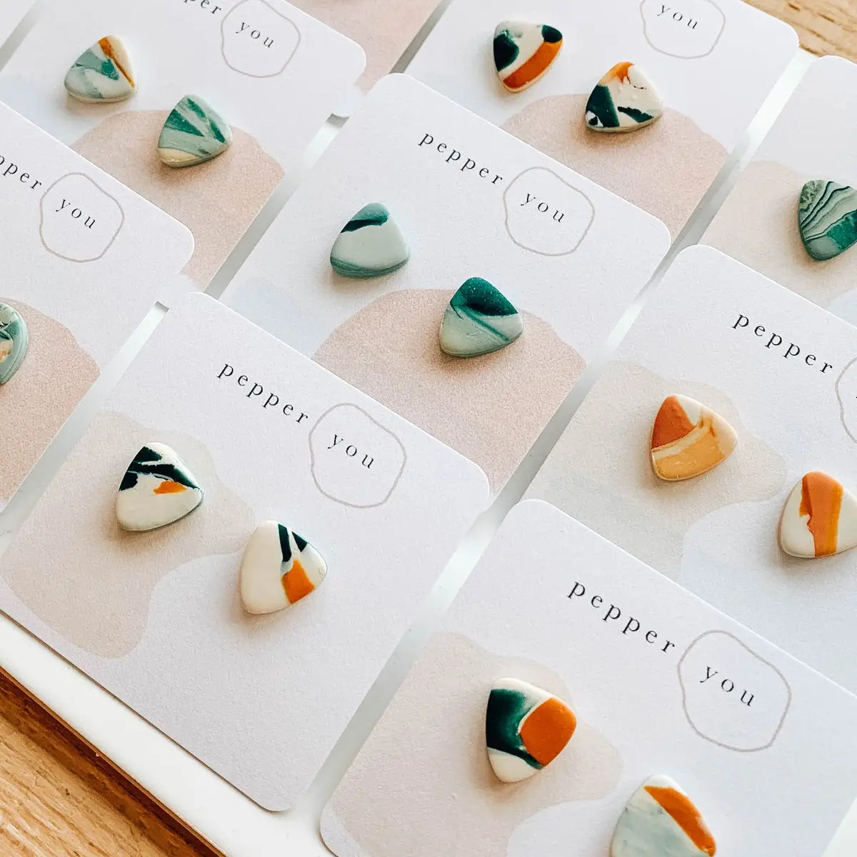 Surprise Pebble Stud Earrings