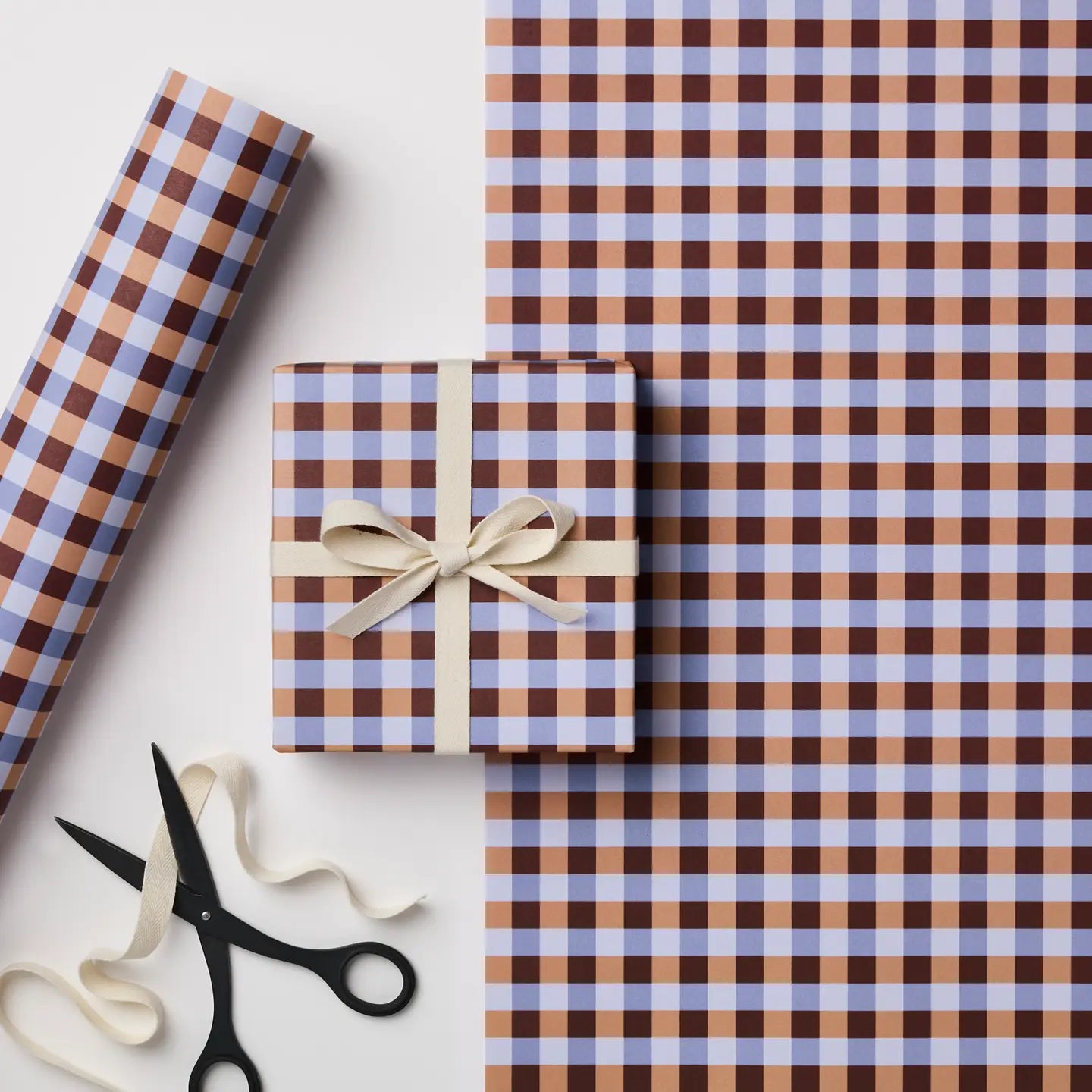 Multi Colour Gingham Wrapping Paper