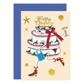 Christmas Cake In Boots Christmas Card