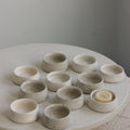 Hand Thrown Speckled Stoneware Tea Light/Ring Holder